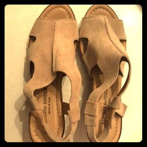 Size 9 1/2 Barbara Barbieri platform wedge heels.